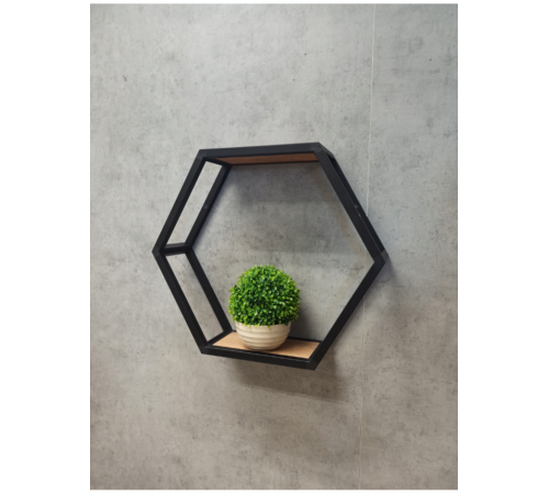 Шестигранная полка лофт 30×30 от MSM