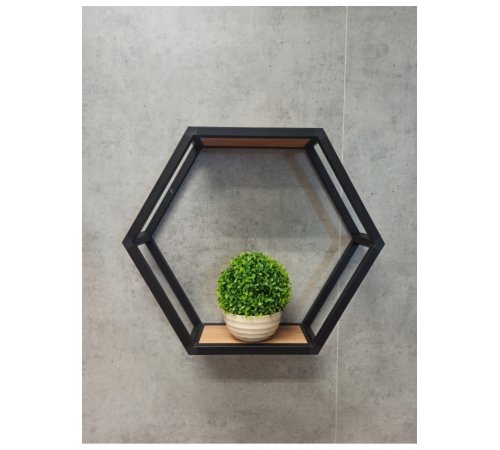 Шестигранная полка лофт 30×30 от MSM