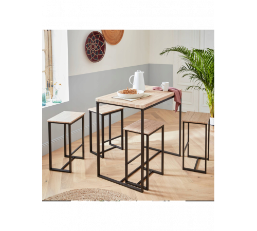 Високий стіл з 4 барними стільцями