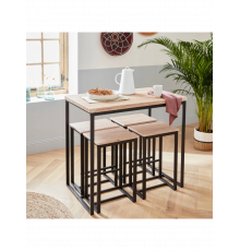 Високий стіл із 4 барними стільцями
