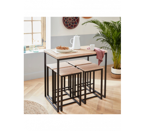 Високий стіл з 4 барними стільцями