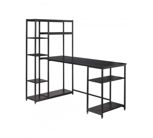 Письмовий стіл MSMLOFT з полицями — 160 × 75 × (60–90) см