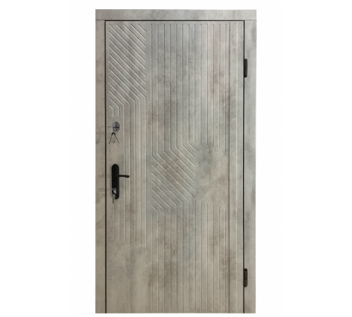 Вхідні двері Вулкан 860×2050 мм із МДФ з обох боків та двома замками