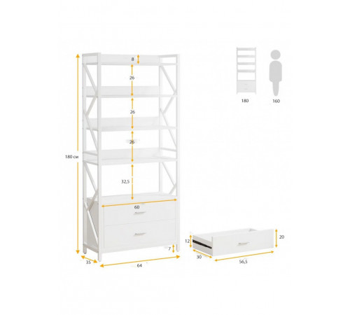 Стелаж Едісона  — універсальний LOFT-стелаж для дому