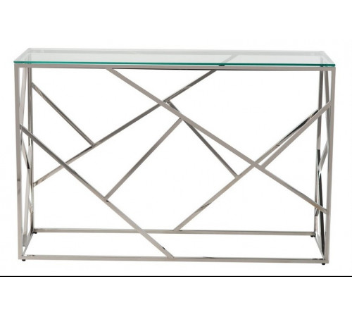Консоль CF-3 прозорий срібло Vetro MSMLOFT