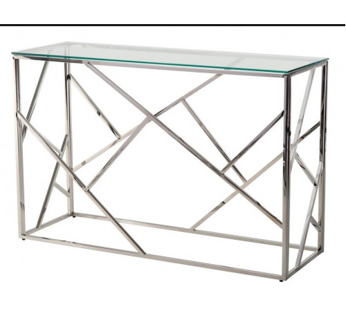 Консоль CF-3 прозорий срібло Vetro MSMLOFT