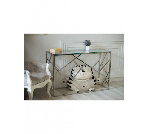 Консоль CF-3 прозорий срібло Vetro MSMLOFT