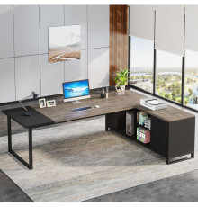 Письменный стол Г-образный с тумбой для файлов