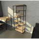 Loft стелаж для офісу з дсп та металу — 170×70×32 см