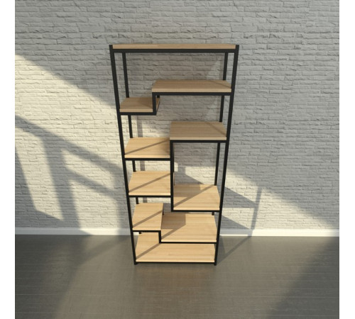 Loft стелаж для офісу з дсп та металу — 170×70×32 см