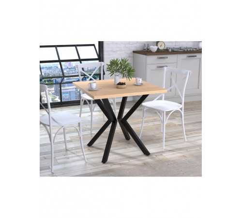 Обеденный квадратный стол Кубра (80×75,2 см), MSMLOFT