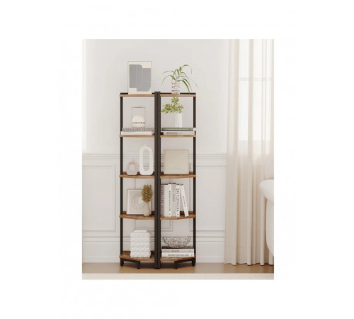 Стеллаж для хранения вещей – 5 полок, металлический каркас 135×30×30 см