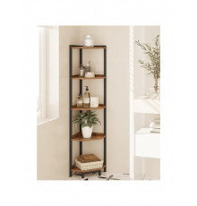 Стеллаж для хранения вещей с металлическим каркасом, для гостиной.