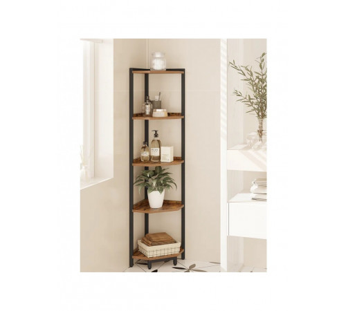 Стеллаж для хранения вещей – 5 полок, металлический каркас 135×30×30 см