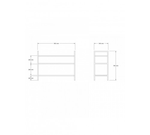 Стойка для обуви на 2 пары