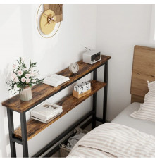 Узкий консольный столик 2-ярусный