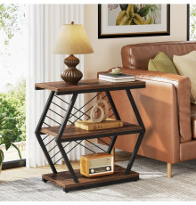 Приставной столик Tribesigns с 3 полками
