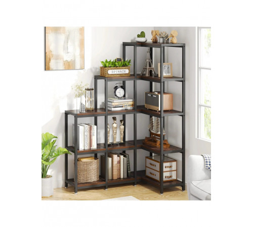 Стелаж кутовий 5-ярусний — відкритий стелаж для дому чи офісу