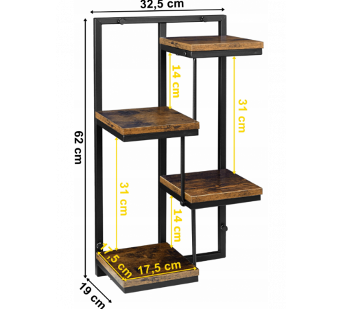 Полка промышленная настенная