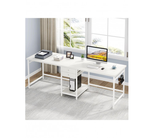 Стол двойной с ящиками – 200×60×75 см.