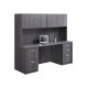 At Work Credenza Desk & Hutch Set - MSMLOFT