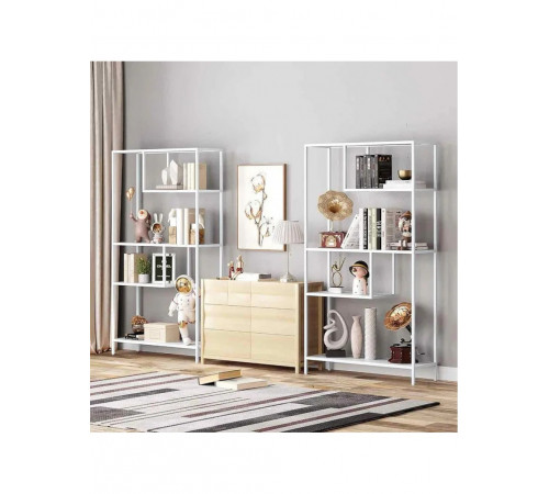 Стелаж з 5 відкритими полицями — металевий каркас, 178×100×33 см