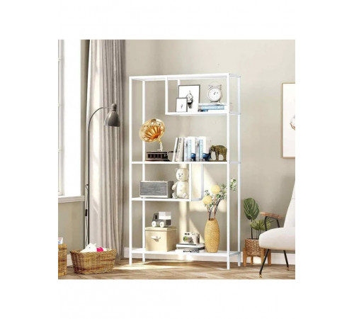 Стелаж з 5 відкритими полицями — металевий каркас, 178×100×33 см