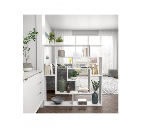 Геометрический стеллаж Abston MSM — стильный открытый стеллаж с 6 полками.