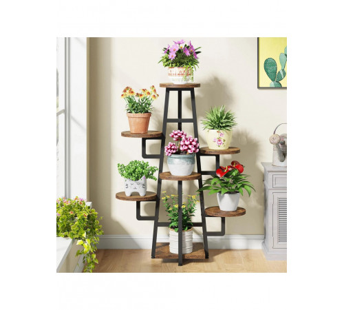 Підставка для рослин 7-ярусна коричнева – стильне рішення для дому та офісу