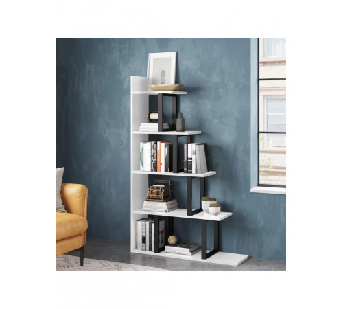 Стеллаж Sorren MSM – стильный L-образный стеллаж с 5 полками.