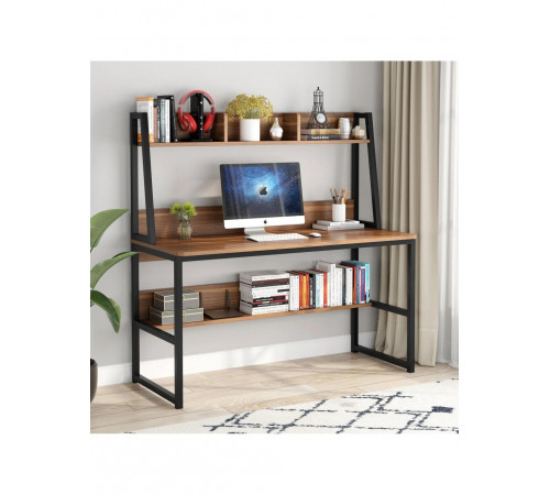 Компьютерный стол в стиле лофт с металлическим каркасом