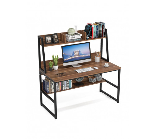 Компьютерный стол в стиле лофт с металлическим каркасом