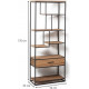 Стелаж “Zeno” MSM — стильний відкритий стелаж 170×70×33 см
