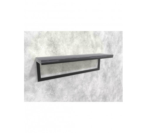 Полка Айсберг 02/120 — черный/графит, металл + ДСП
