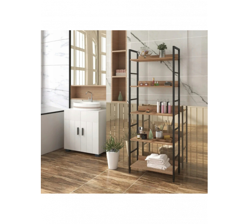 Стеллаж высокий WOLTU – стильный лофт стеллаж с прочным каркасом