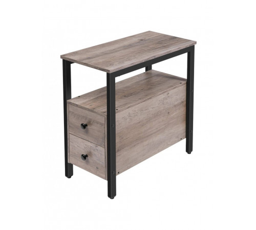 Стол с ящиком и открытой полкой MSMLOFT — 60×30×48 см