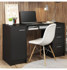 Компьютерный стол Madesa Alaska с 3 ящиками и 1 дверцей