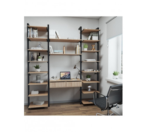 Стеллаж Аллегра модель 40 — лофт стиль, выбор цветов и премиальное качество