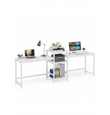 Стол двухместный с полками