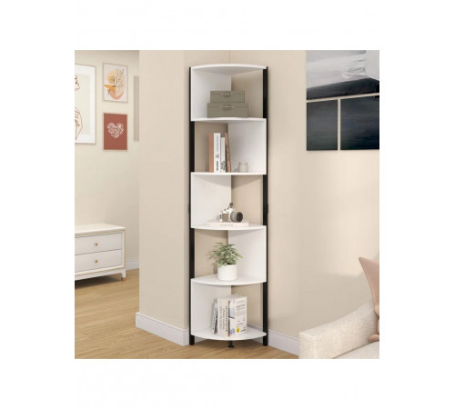 6-ярусный угловой стеллаж "Besnike" MSM – S-образная конструкция для угла.