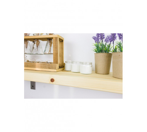 LOFT SHELF подвесная полка MSMLOFT – массив сосны, 30×20×(кронштейн 13 см)