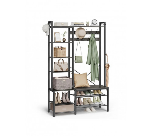 Прихожая со скамейкой и местом для хранения обуви