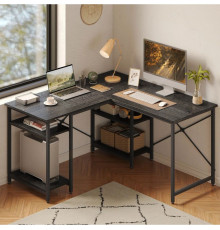 Письменный стол "Haigh" L-образной формы с полками