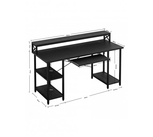 Компьютерный стол на металлической основе