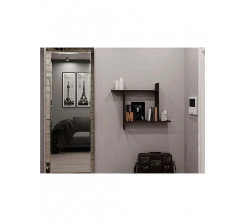 Полка навесная T9-1 коричневый (84×18×65 см)