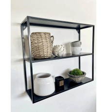 Настенная полка металлическая, черный