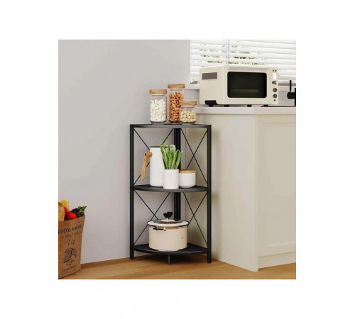 Угловая полка Snughome с металлическим каркасом MSM — компактный стильный элемент для дома или офиса