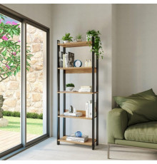 Стеллаж 5 полками, дуб сонома