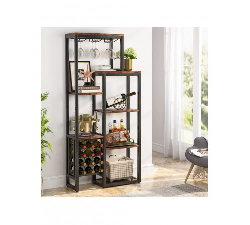 5-ярусний стелаж для вина MSM - вишуканий винний стелаж у стилі лофт