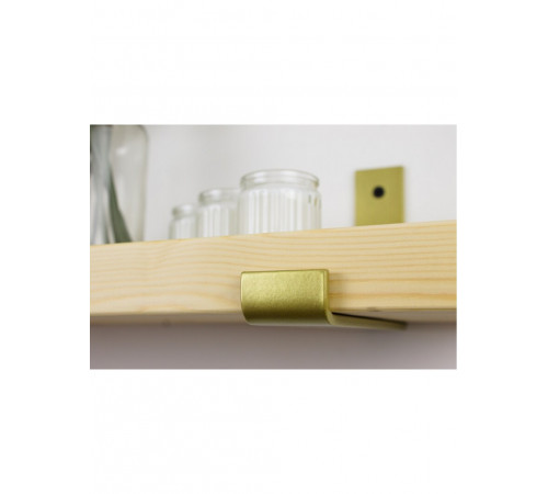 LOFT SHELF золоті кронштейни - масив сосни 20 мм, бохо-вінтаж.